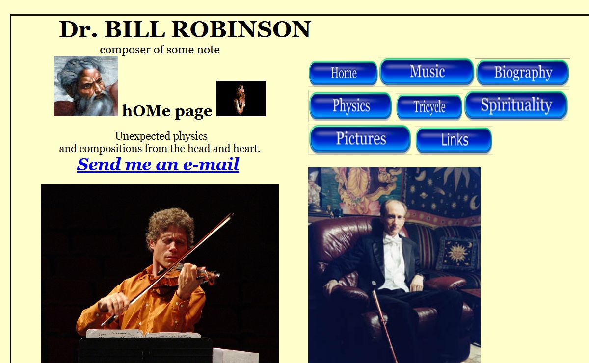 Bill Robinson's Website