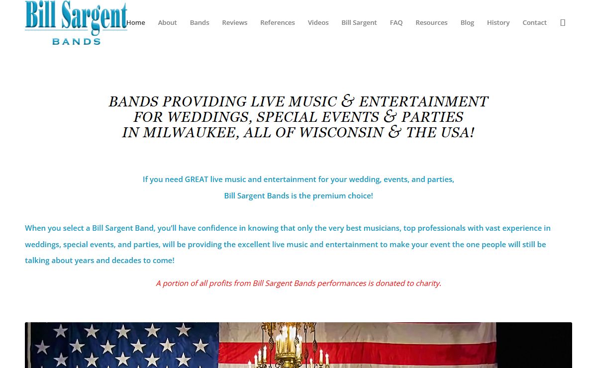 Weddings, Special Events, Parties - BillSargentBands.com - Milwaukee WI