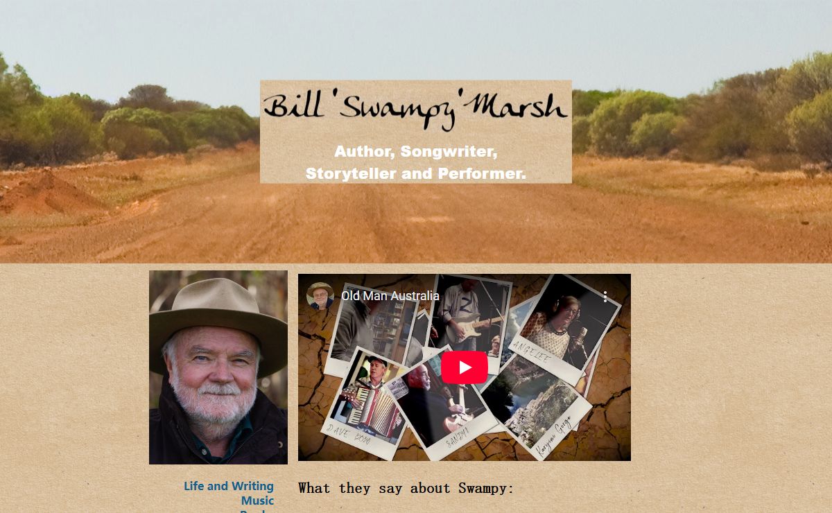 Bill 'Swampy' Marsh: Welcome