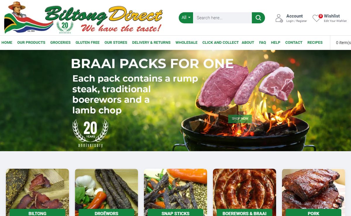 BILTONG DIRECT - We have the TASTE. Buy all your South African Food Online