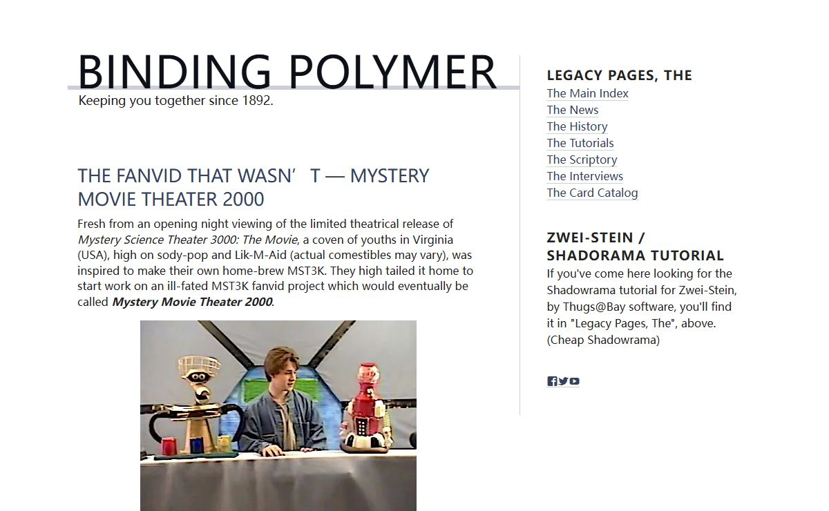 Binding Polymer - Keeping you together since 1892.