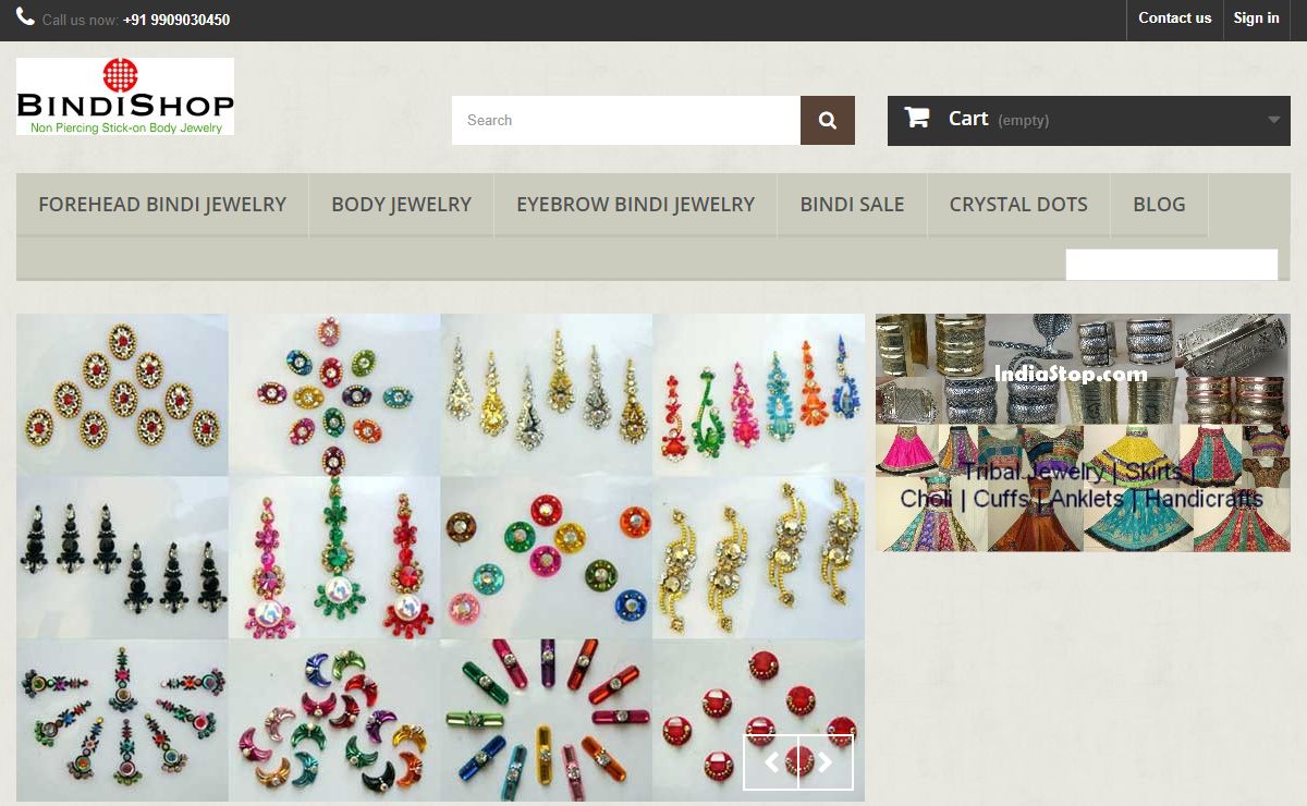 Indian Bindi Jewellery, Large Collection of Fashion Bindis - Bindishop.com