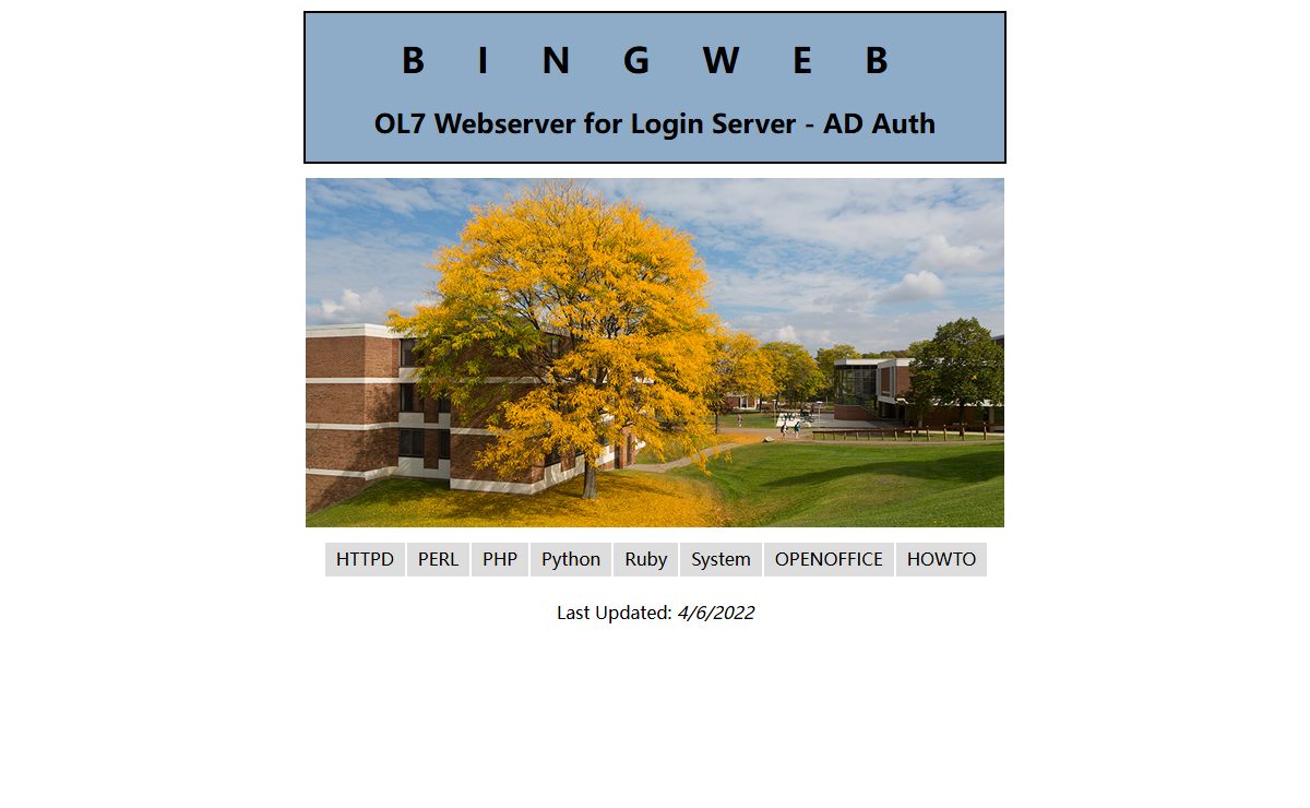 Oracle Linux 7 Web Server