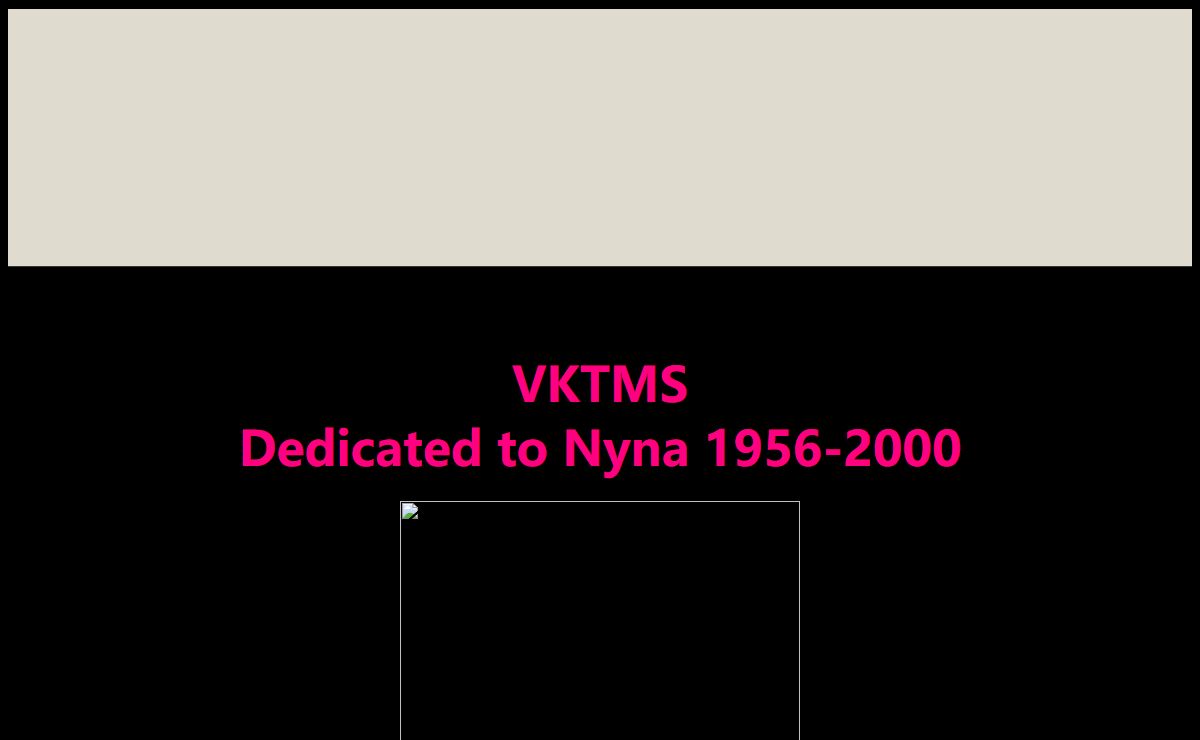 VKTMS - A Homespun Page - dedicated to Nyna