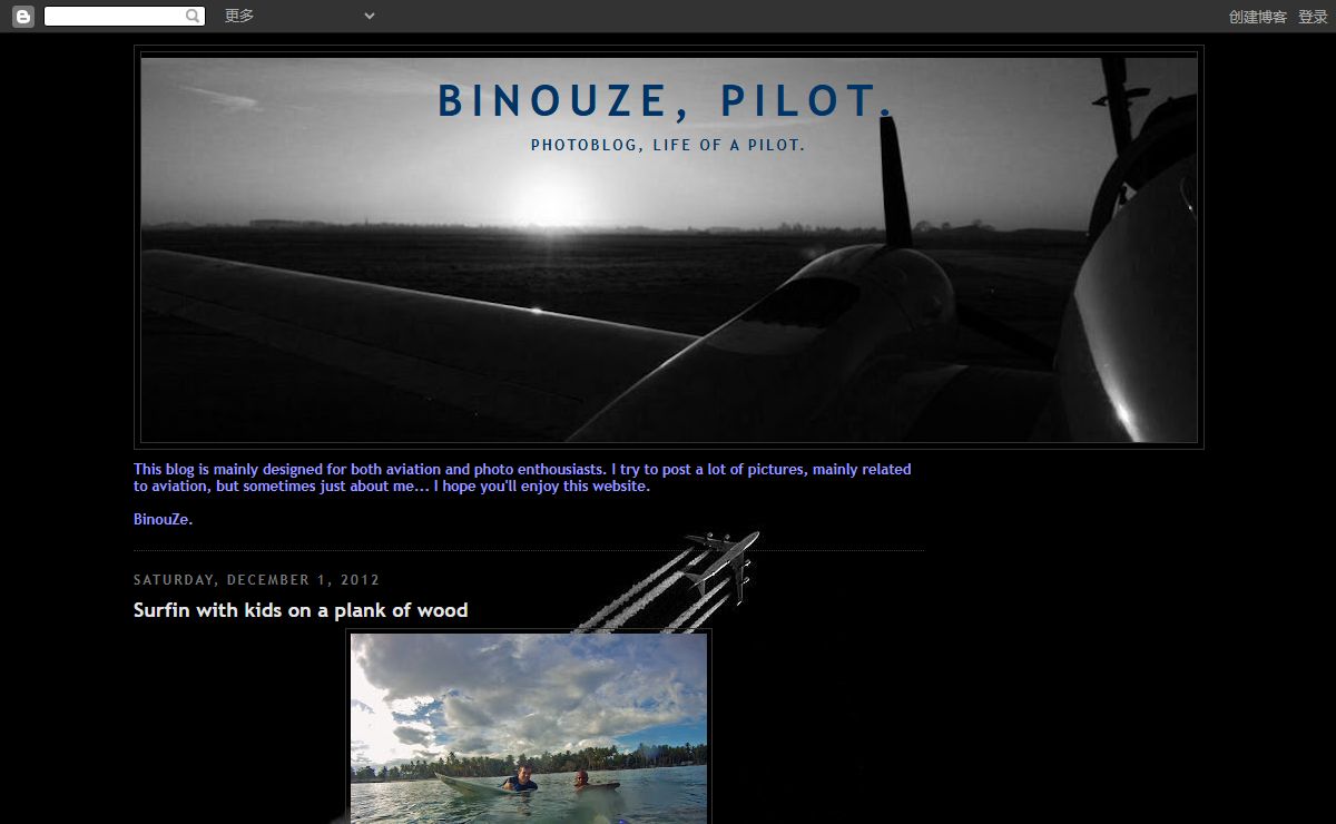 BinouZe, pilot.