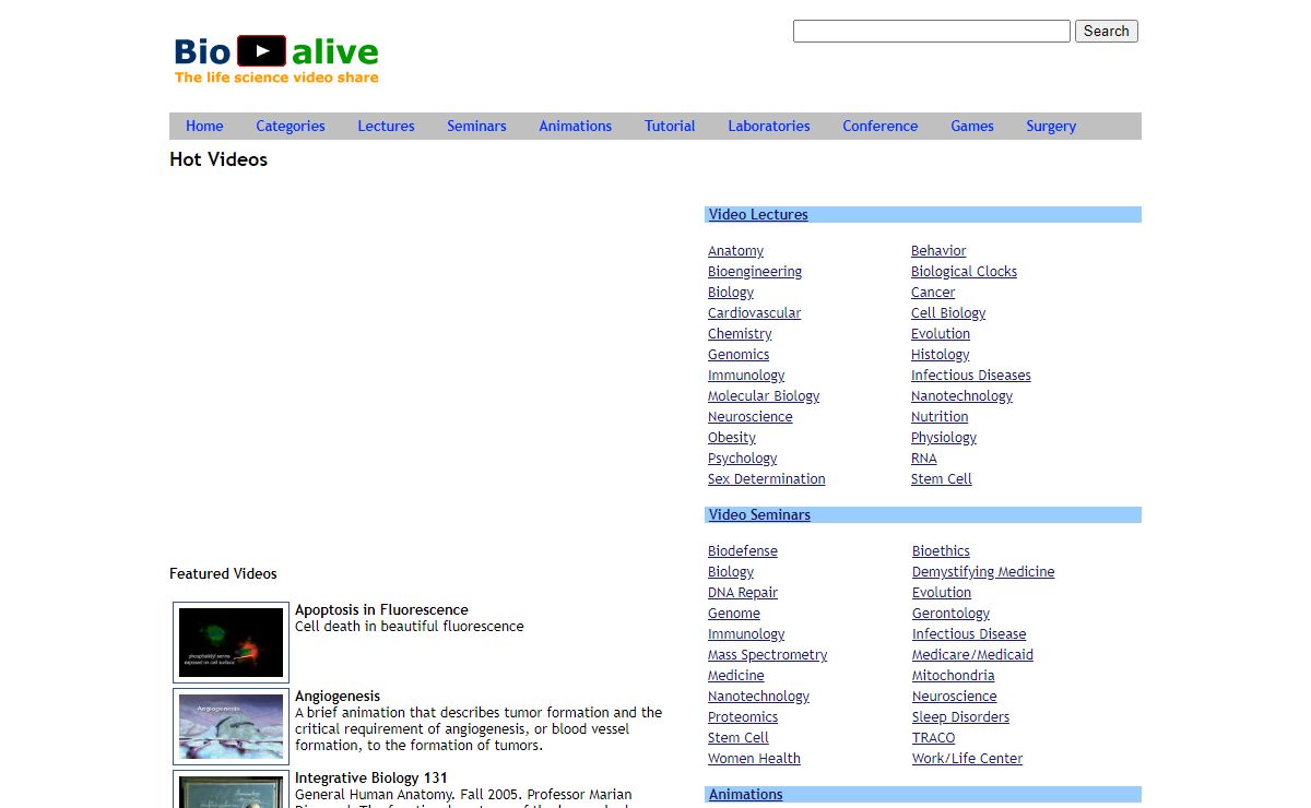 Bio-Alive Biology and Life Science Video Share