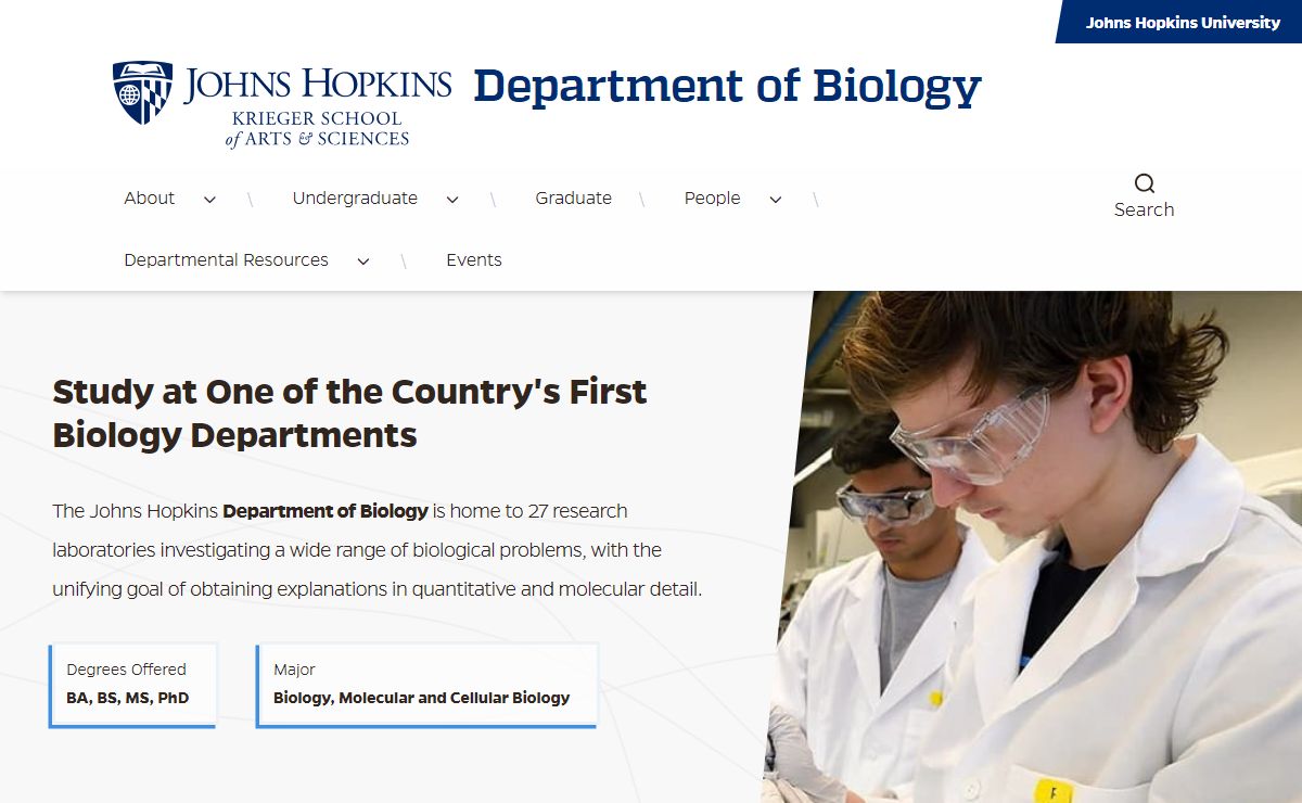 Department of Biology | Johns Hopkins University