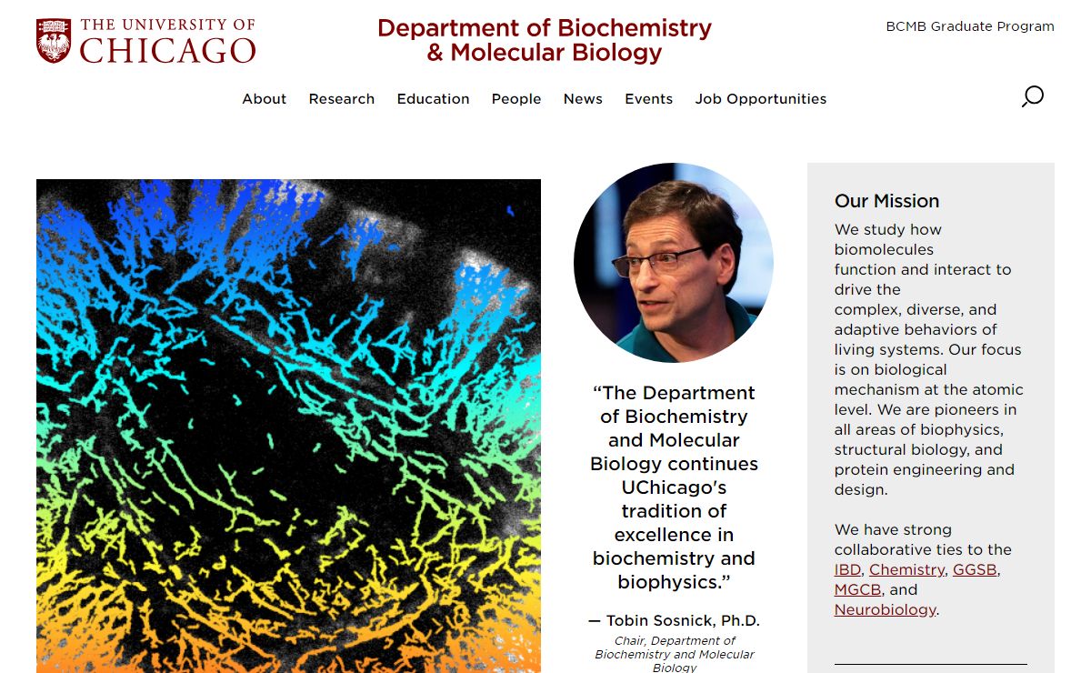Department of Biochemistry & Molecular Biology | The University of Chicago