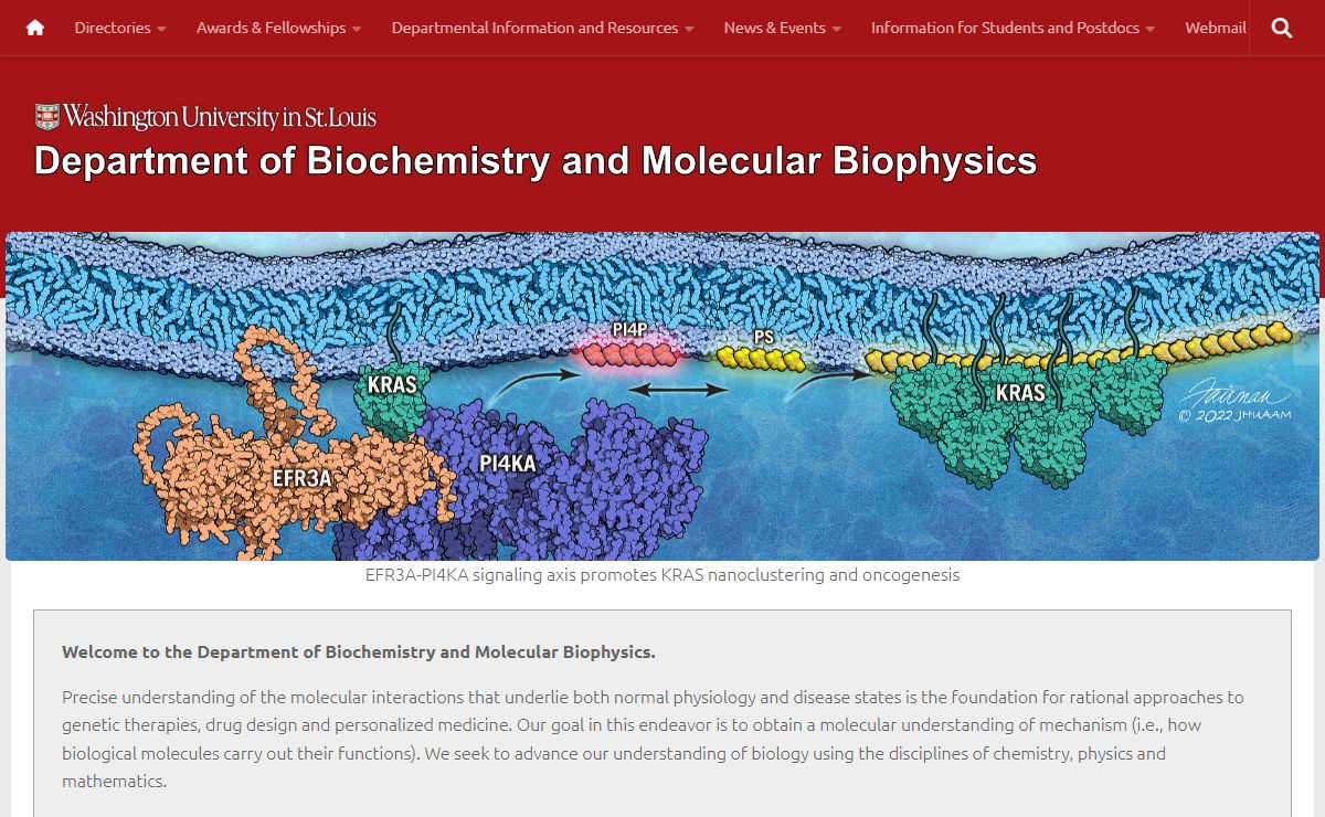 Department of Biochemistry and Molecular Biophysics – Washington University in St. Louis