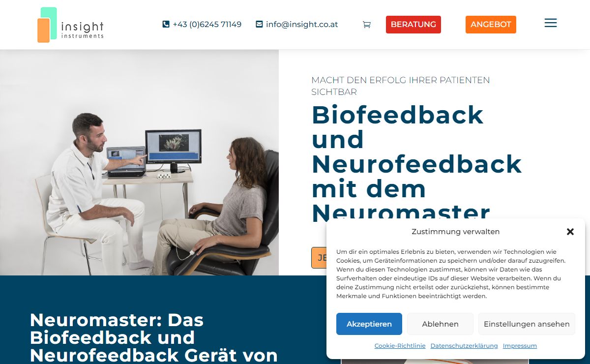Biofeedback Geräte vom Experten | Insight Instruments