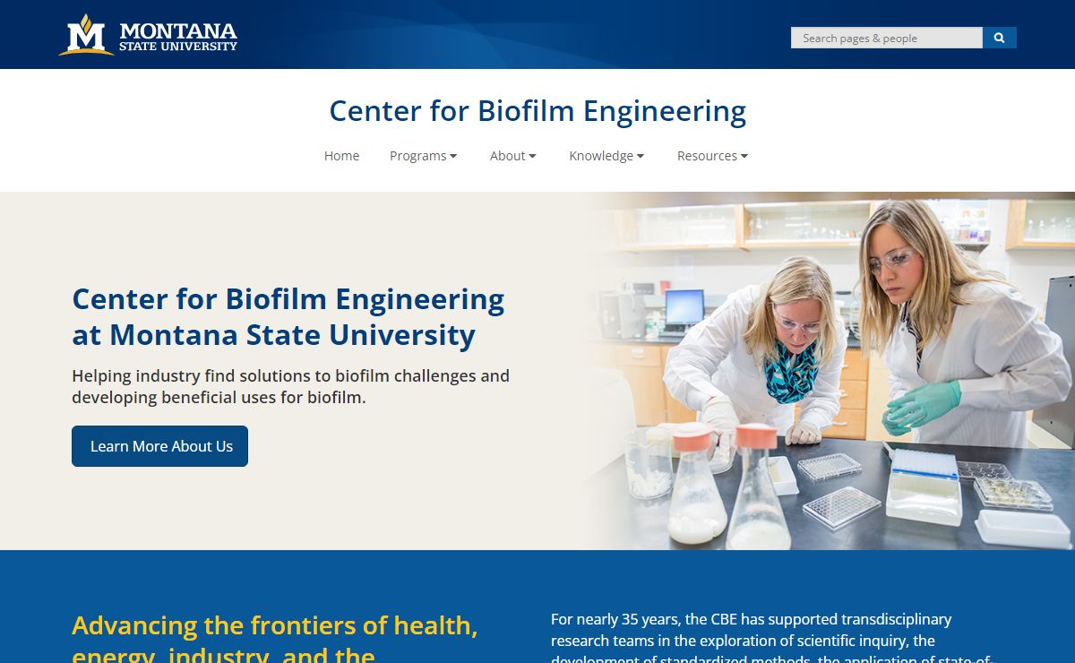 Center for Biofilm Engineering - Center for Biofilm Engineering | Montana State University