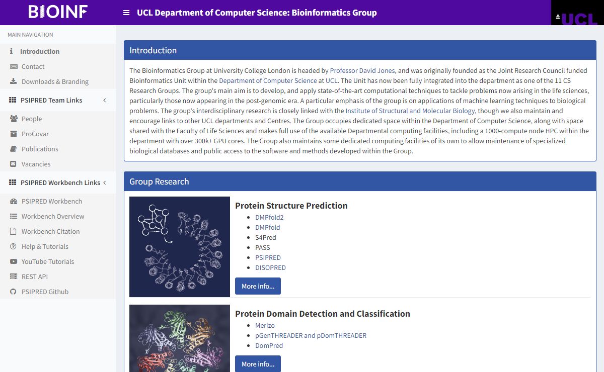 UCL-CS Bioinformatics Introduction