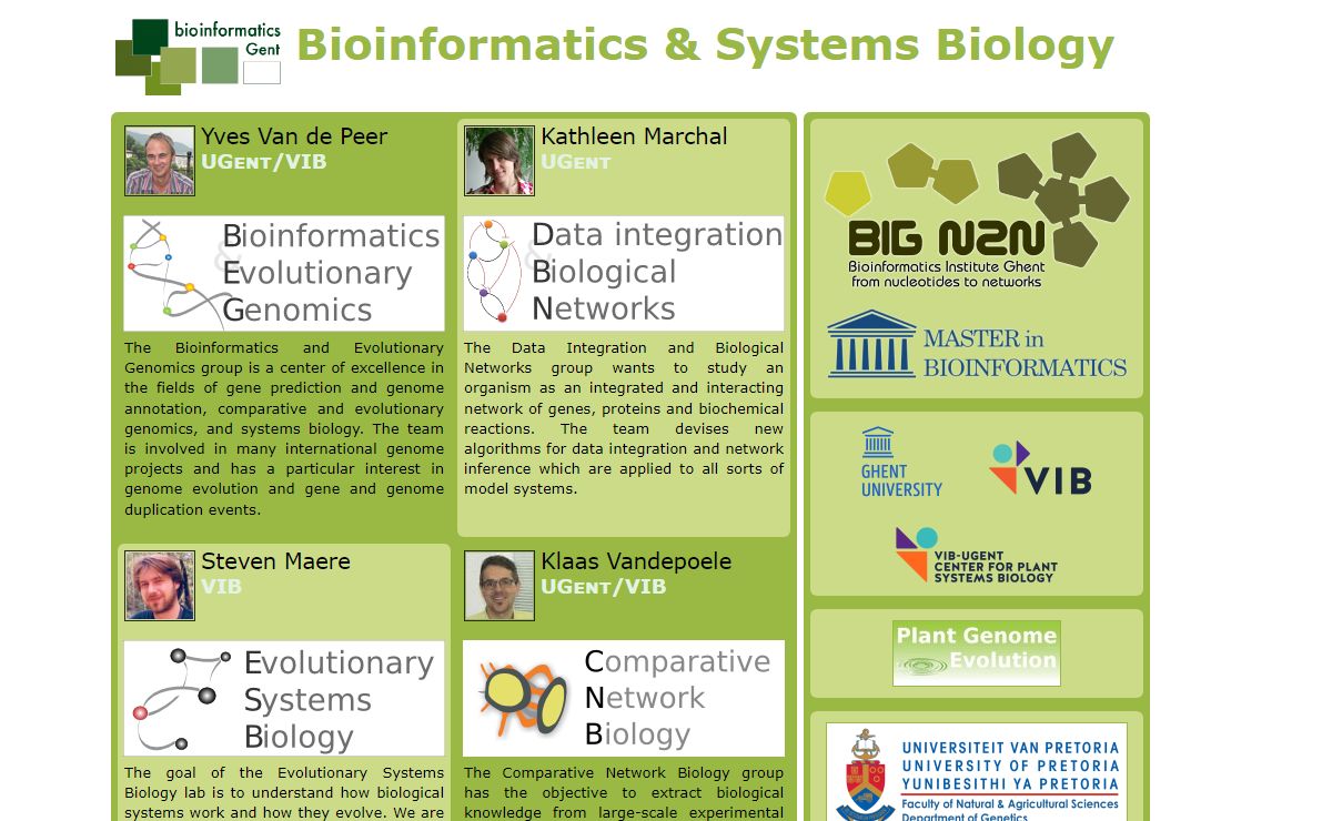 Bioinformatics and Systems Biology