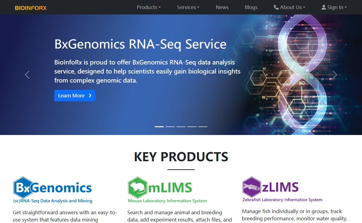 BioInfoRx LIMS Laboratory Information Management Systems and Automated Data Analysis