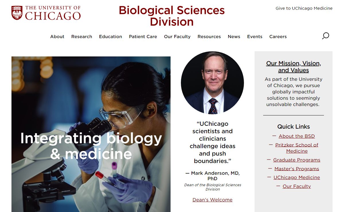 Biological Sciences Division at the University of Chicago | Biological Sciences Division | The University of Chicago