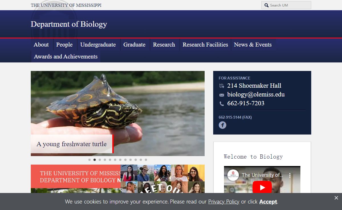 Department of Biology | Ole Miss