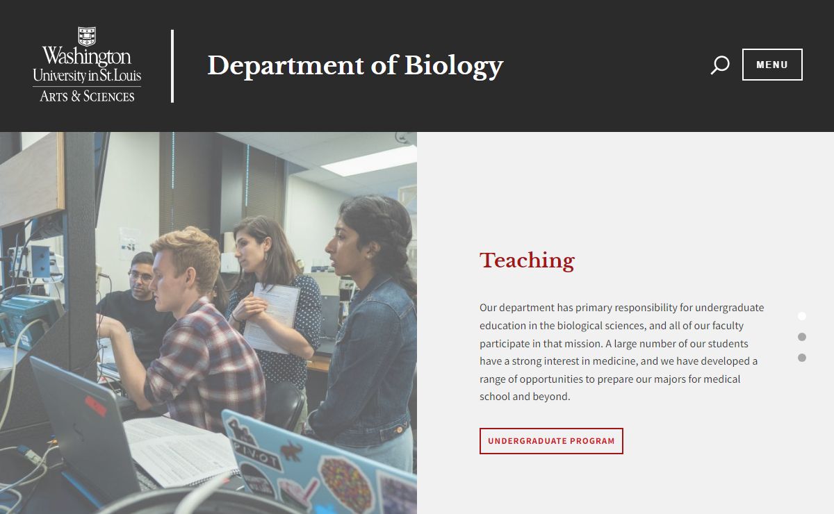 Department of Biology | Washington University in St. Louis