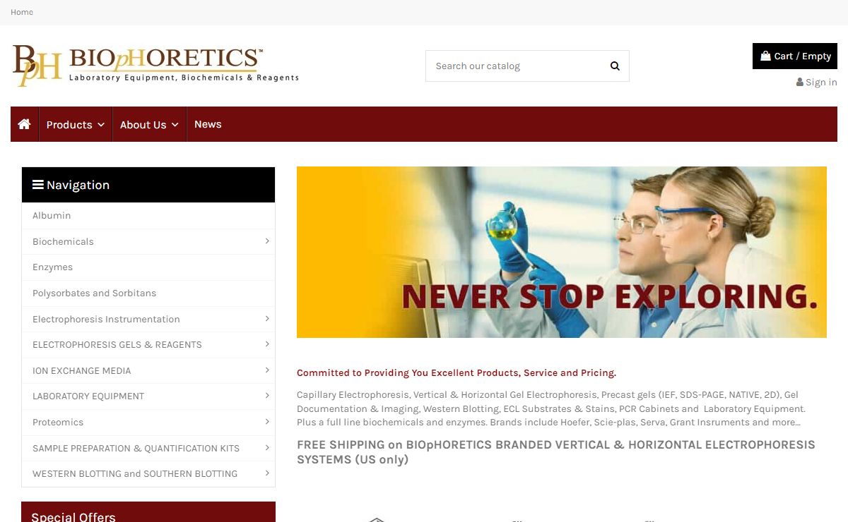Laboratory Instruments, Reagents, Biochemicals – BIOpHORETICS