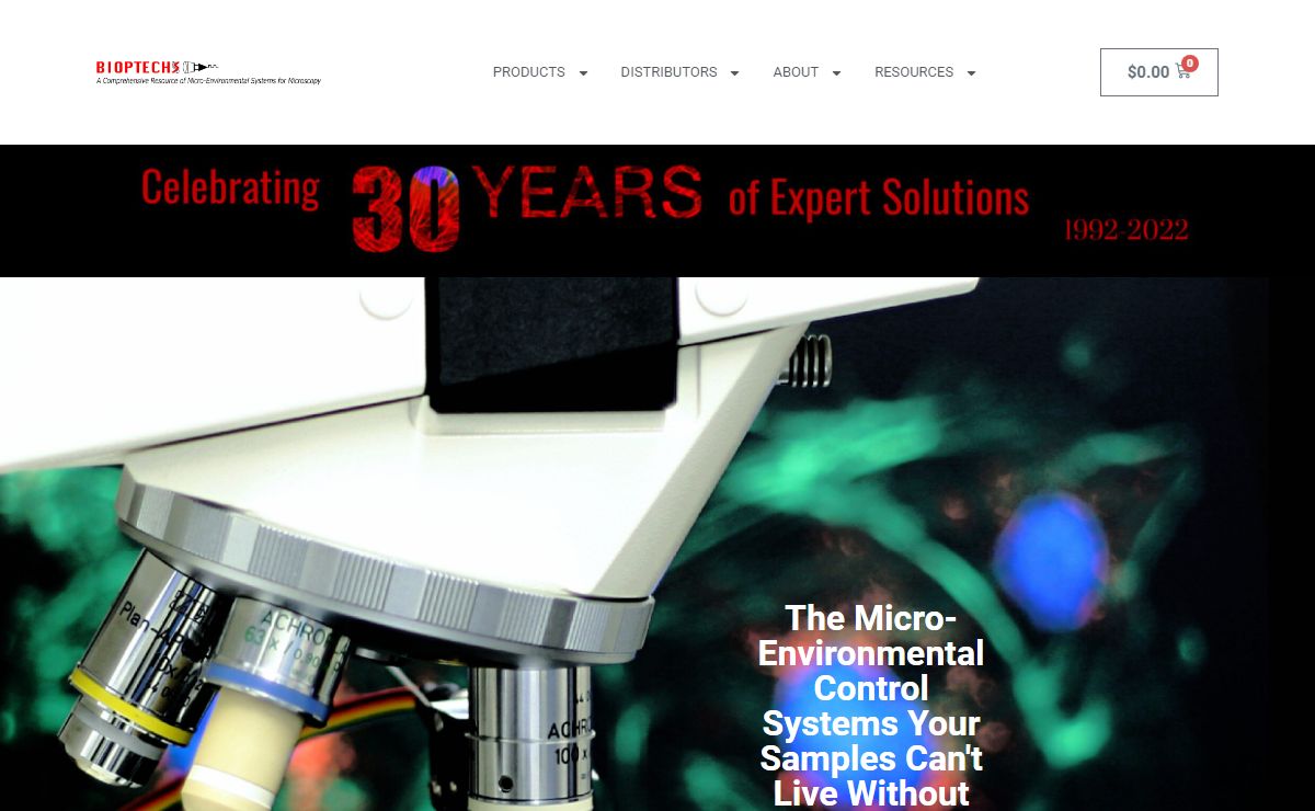 Bioptechs – A Comprehensive Resource of Micro-Environmental Systems for Microscopy