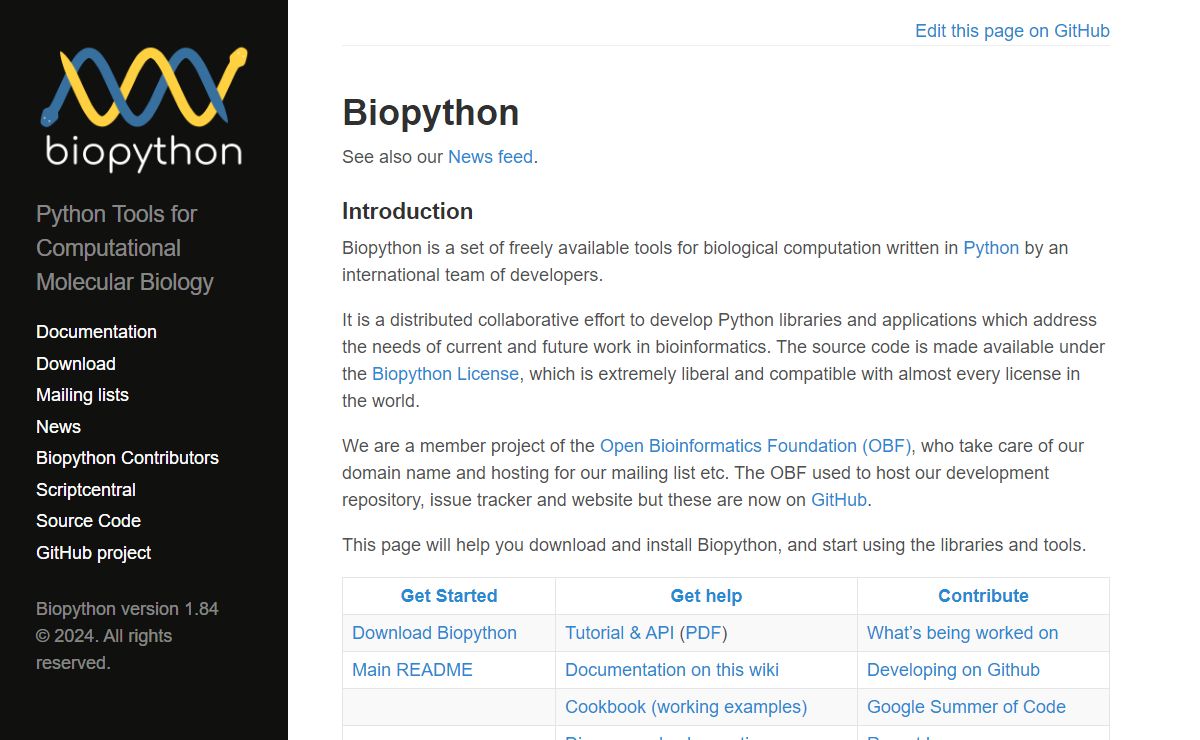 Biopython · Biopython