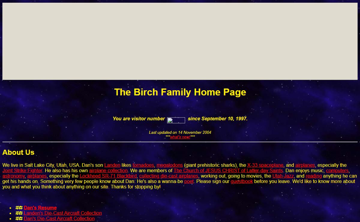 The Birch Family Home Page