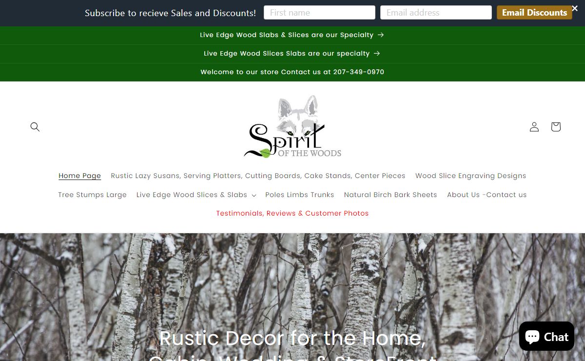 Rustic Decor, for the Home, Cabin, Wedding & Store Front. Wood Slices – Spirit of the Woods, Inc