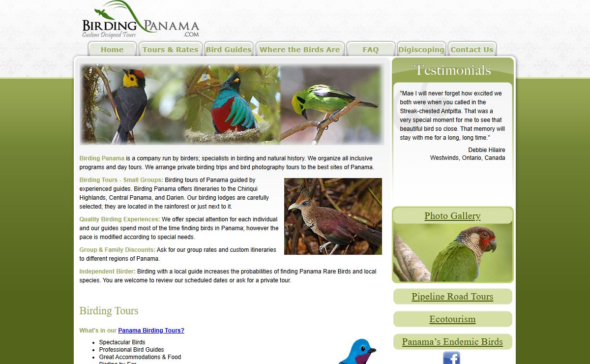 Birding Panama - Tours