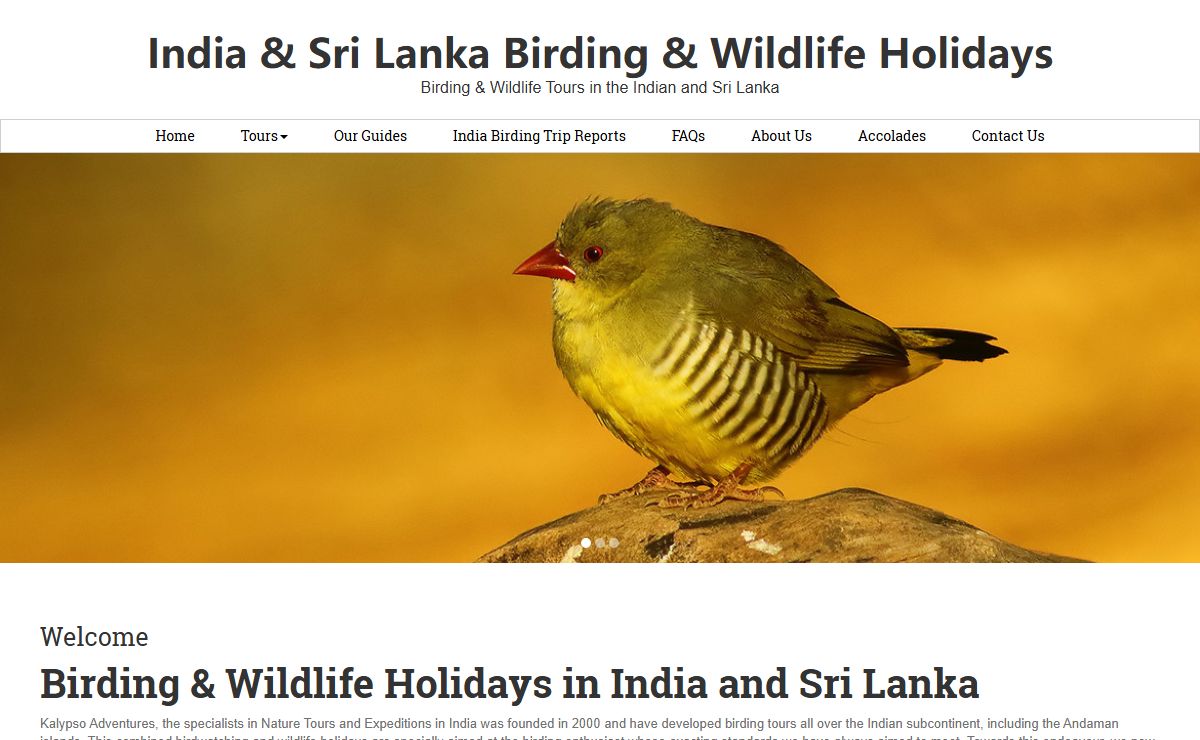 Endemic Birding & Wildlife Tours in India and Sri Lanka