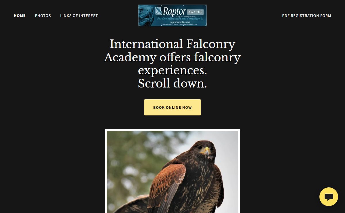 Falconry Experiences, Falconry Instruction - Live Oak, Florida