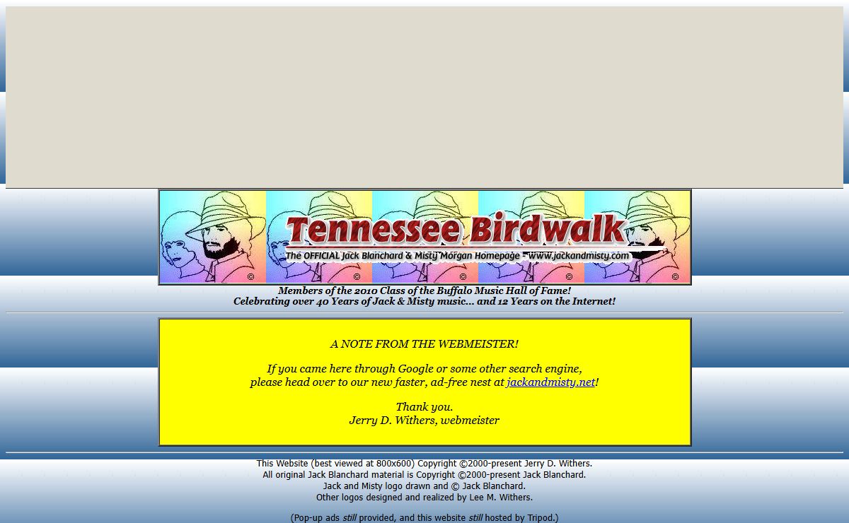 Tennessee Birdwalk - The Official Jack Blanchard & Misty Morgan Homepage