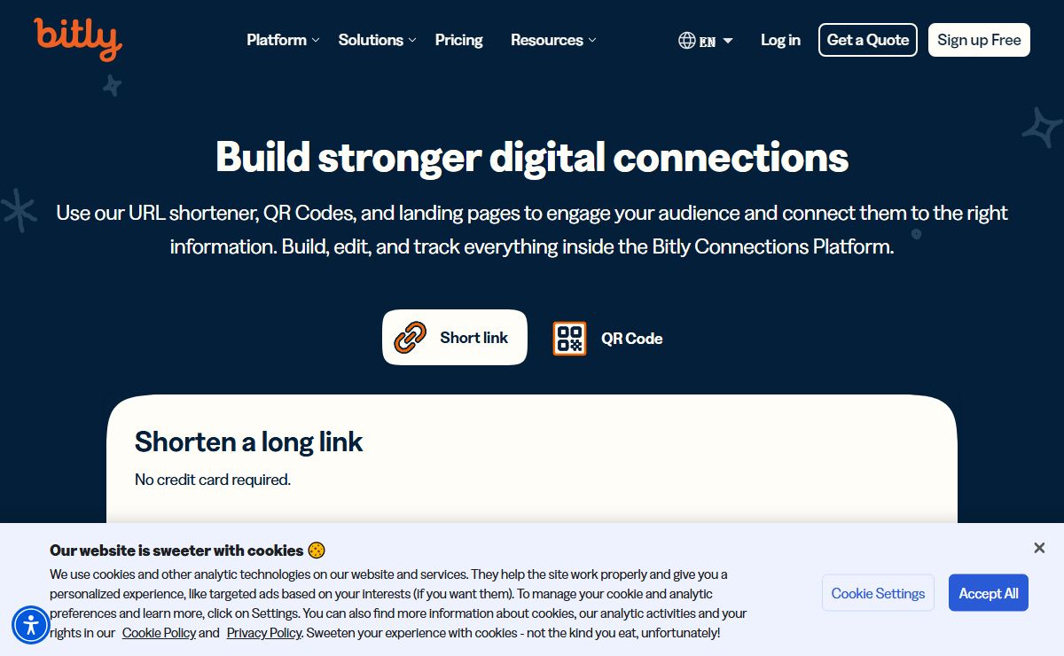 Bitly Connections Platform | Short URLs, QR Codes, and More
