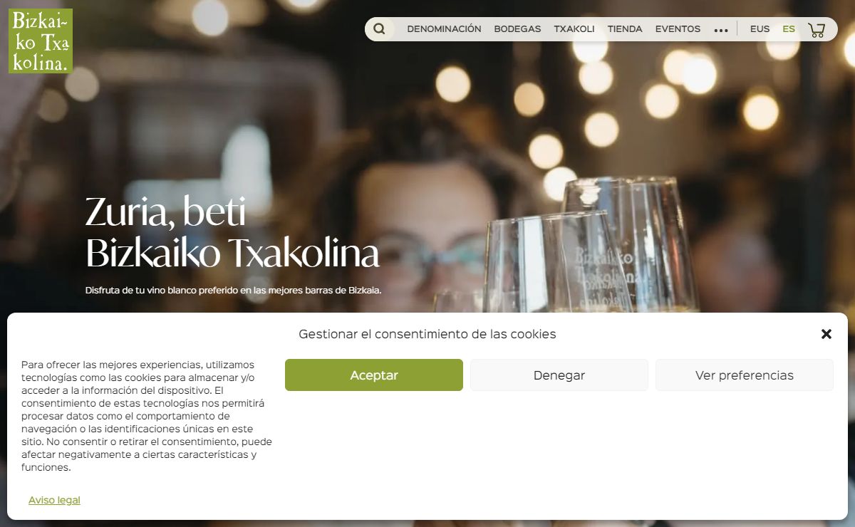 Bizkaiko Txakolina – Txakoli de Bizkaia – Denominación de origen de Txakoli