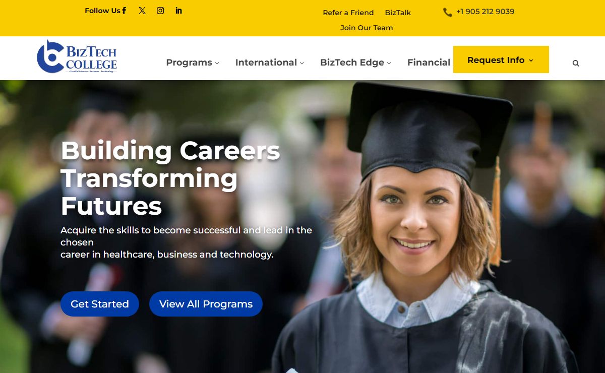 BizTech College - Healthcare, Business And Technology College In Mississauga