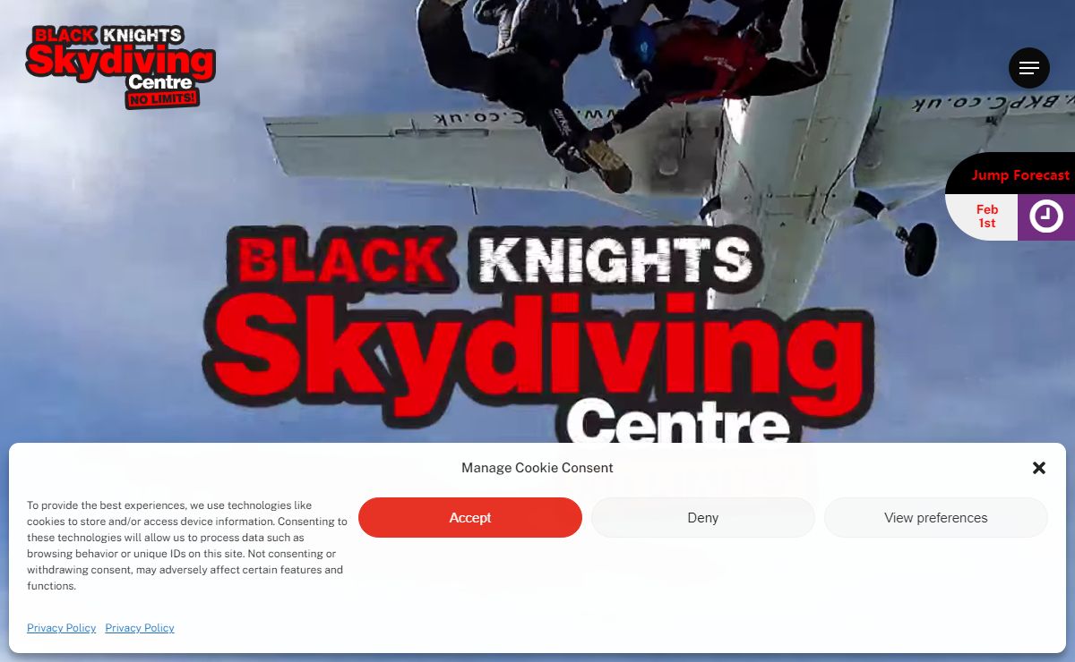 Black Knights Skydiving Centre | Tandem Skydives & Training in the UK