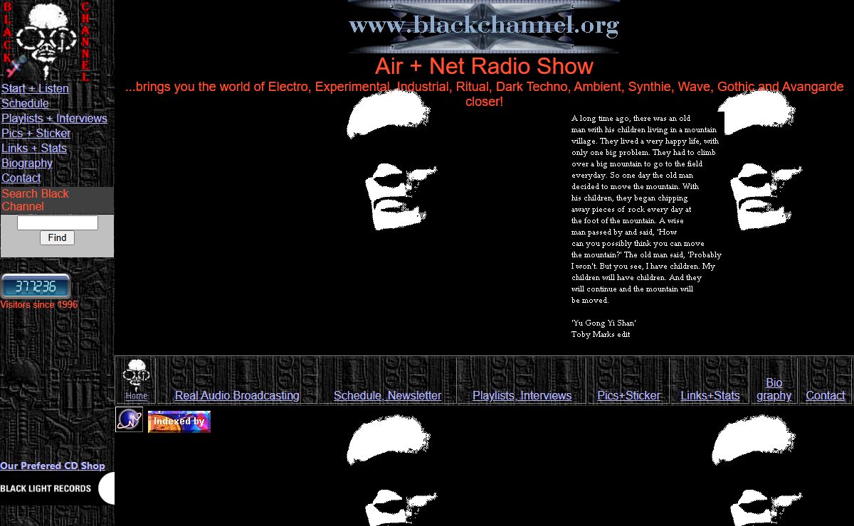 BLACK CHANNEL Radio Show + Internet Real Audio Radio Show