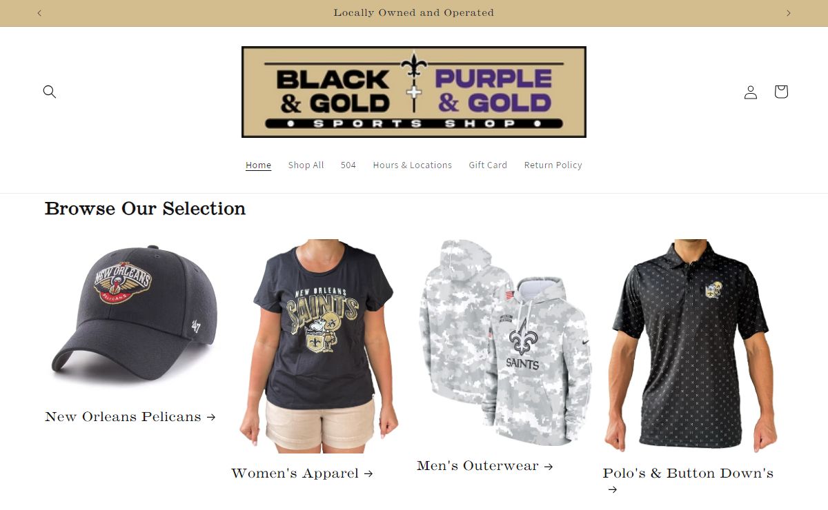 Black & Gold Sports Shop – Black & Gold Sports Shop