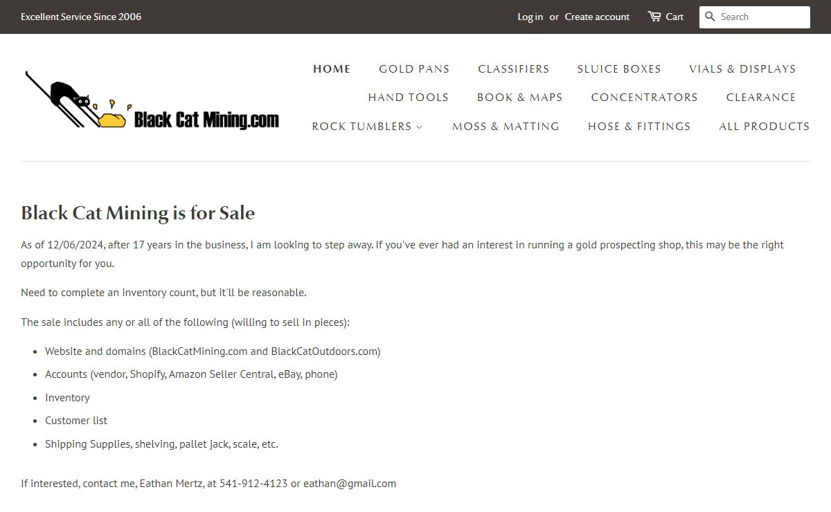 Gold Prospecting Equipment, Tools, Supplies and More – Black Cat Mining