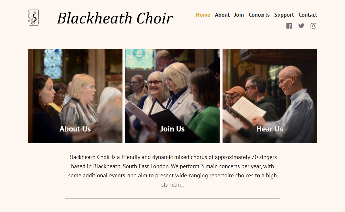 Blackheath Choir – A dynamic amateur choir in South East London