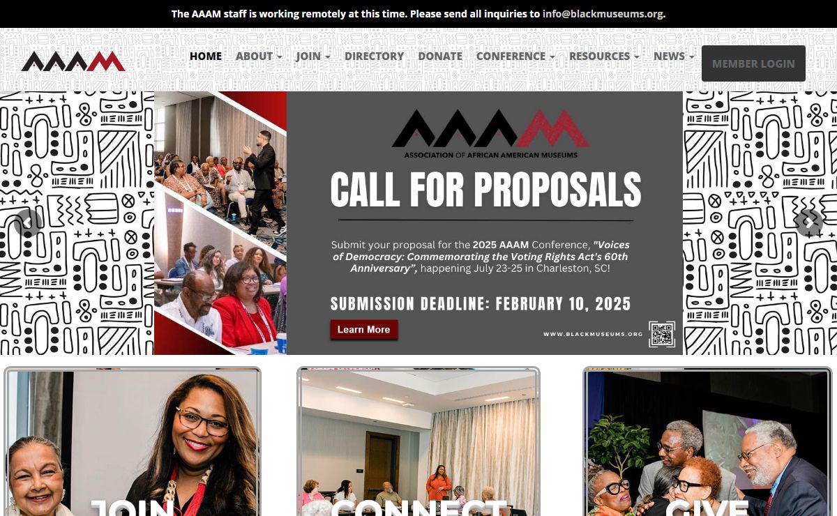 Association of African American Museums – The official web site of Association of African American Museums.