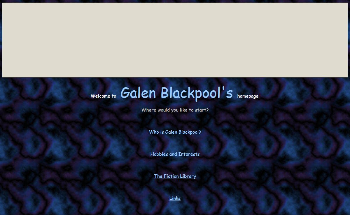 Galen Blackpool's homepage