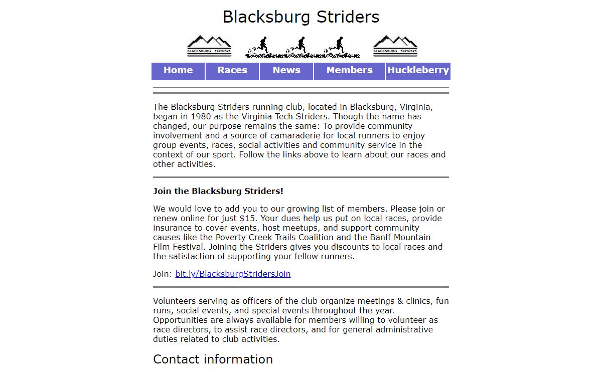 Blacksburg Striders