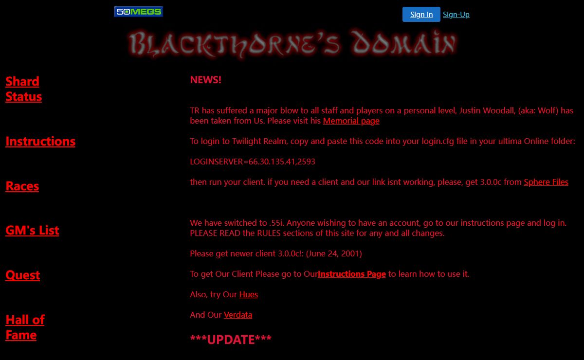 Blackthorne's Domain (A Division of Twilight Realm)