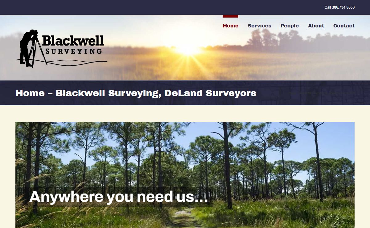 DeLand Surveyors serving Volusia County - Blackwell Surveying