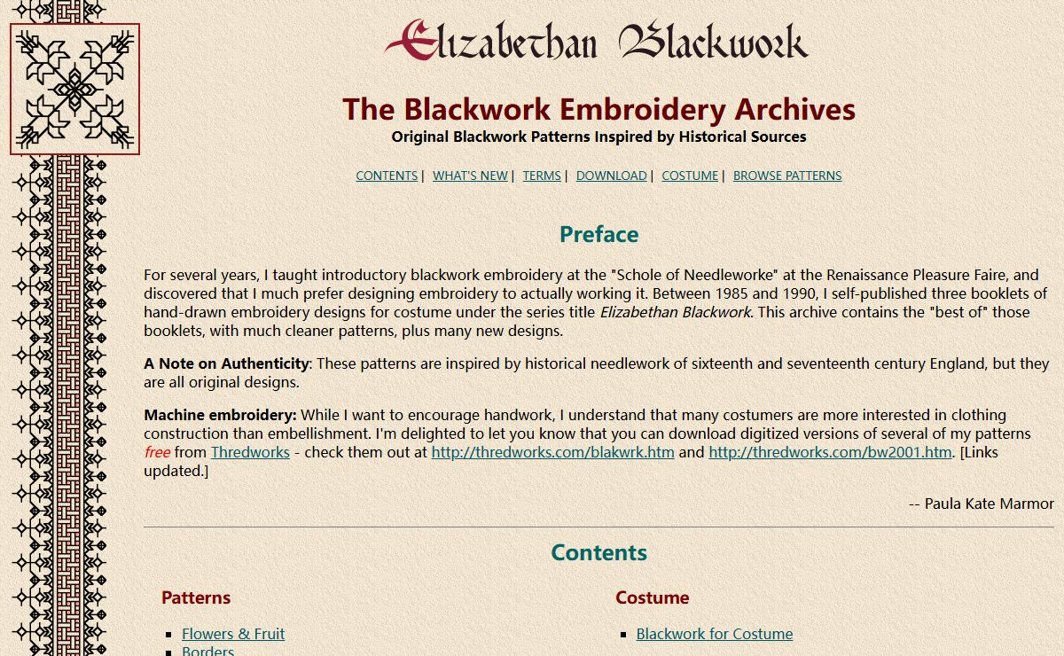 Blackwork Embroidery Archives