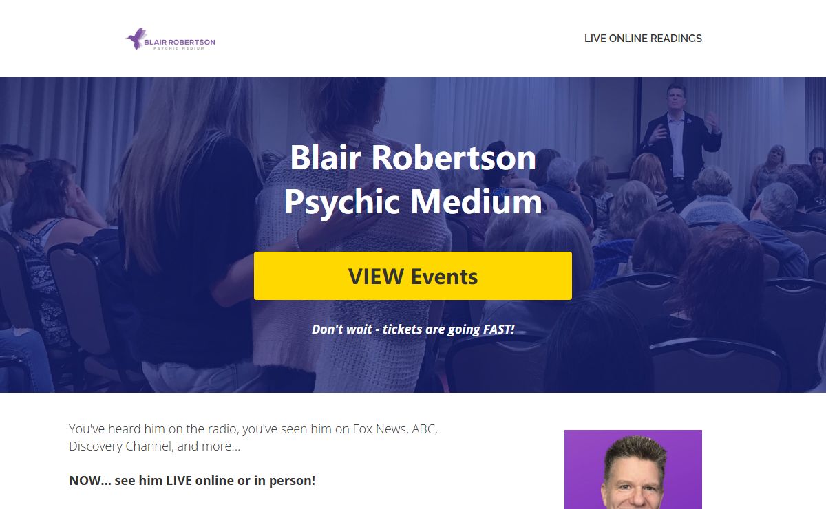 Psychic Medium Blair Robertson