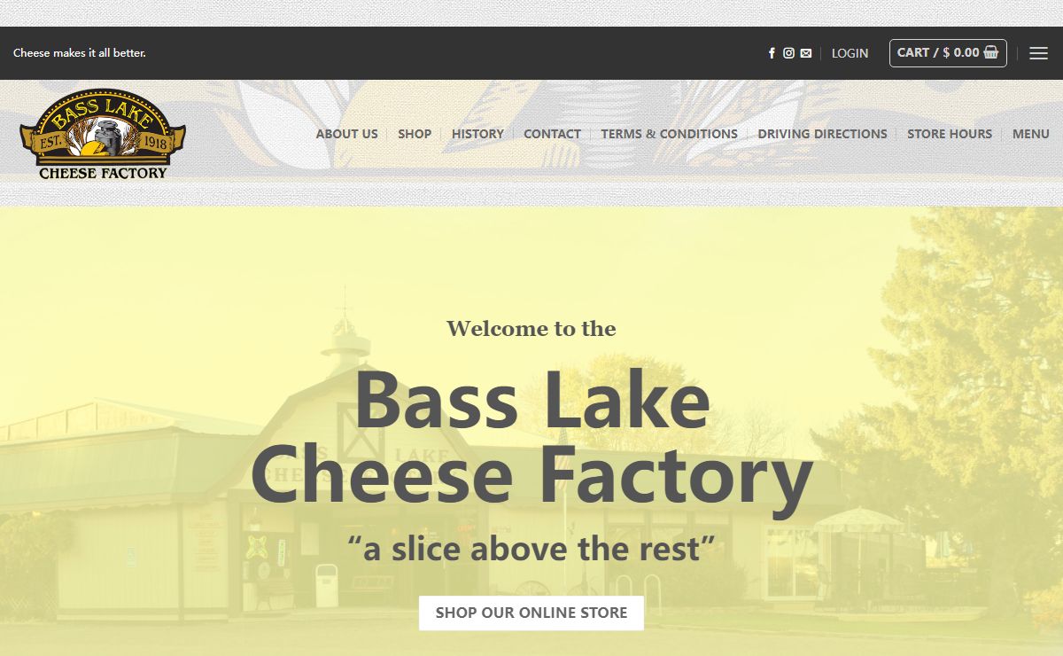 Bass Lake Cheese Factory – "a slice above the rest"