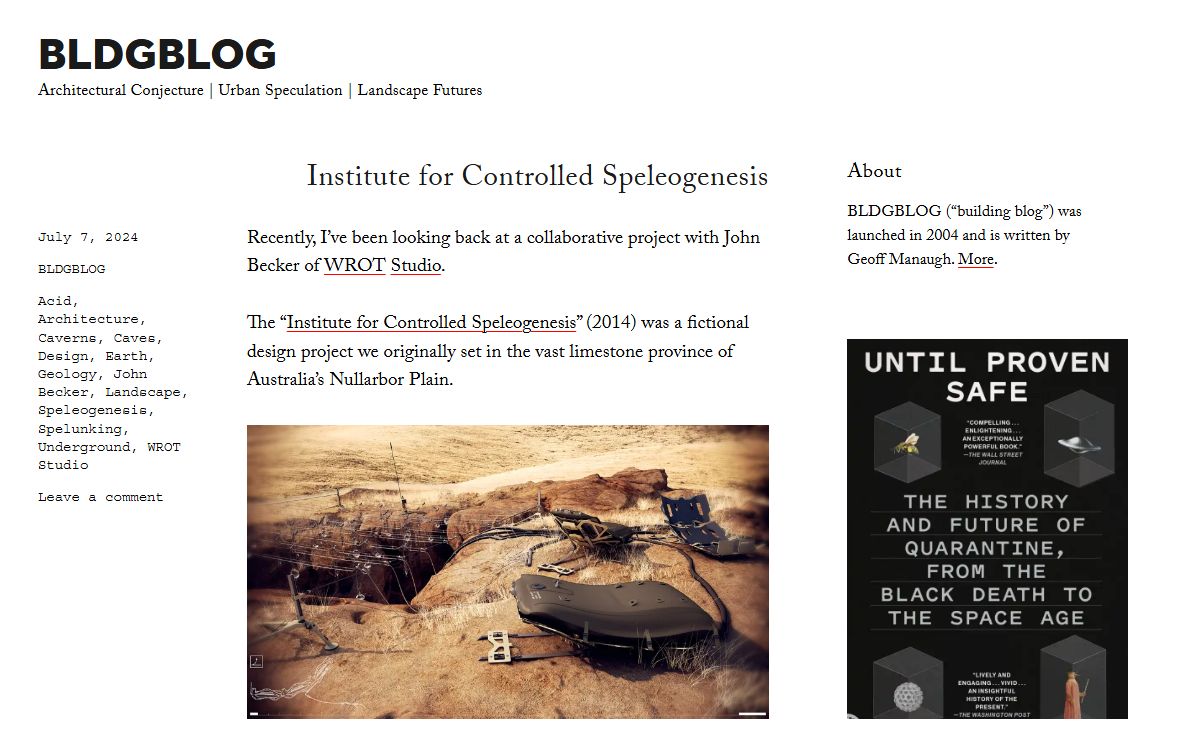 BLDGBLOG – Architectural Conjecture | Urban Speculation | Landscape Futures