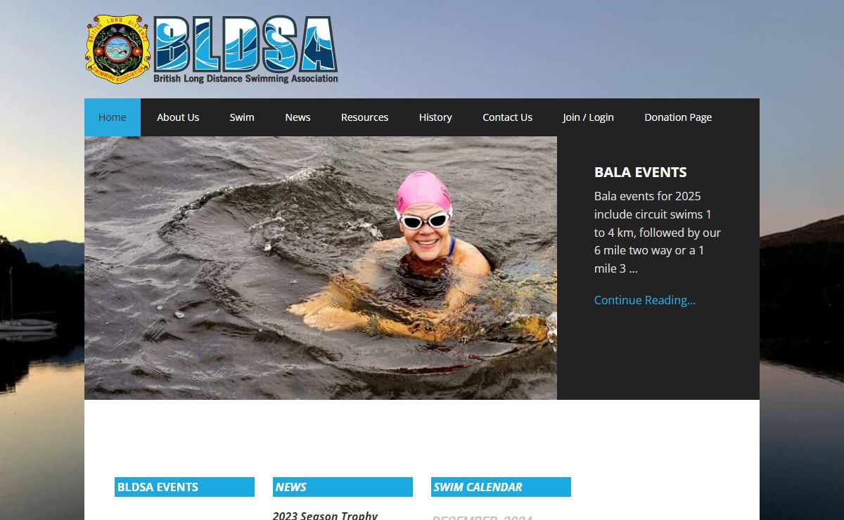 British Long Distance Swimming Association – Outdoor swimming events