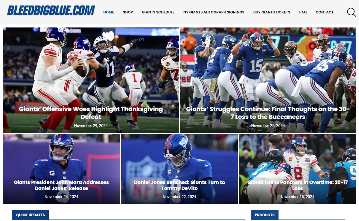 Home - Bleedbigblue.com - New York Giants Blog