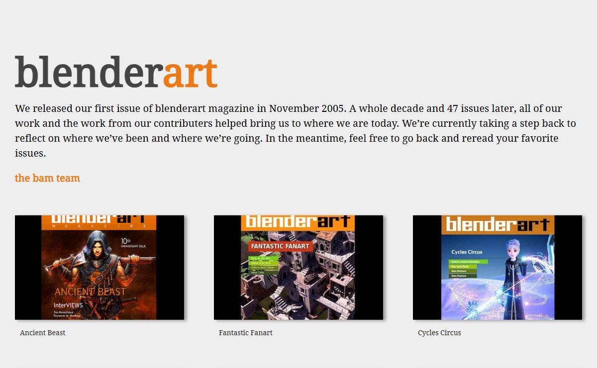 The online magazine for Blender 3d - blenderart.org